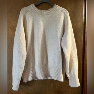 Philosophy Cream Knit Crewneck Sweater